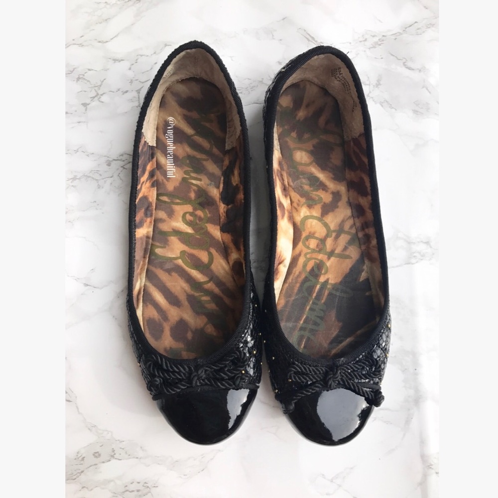 Sam Edelman S-Calypso Quilted Black Flats